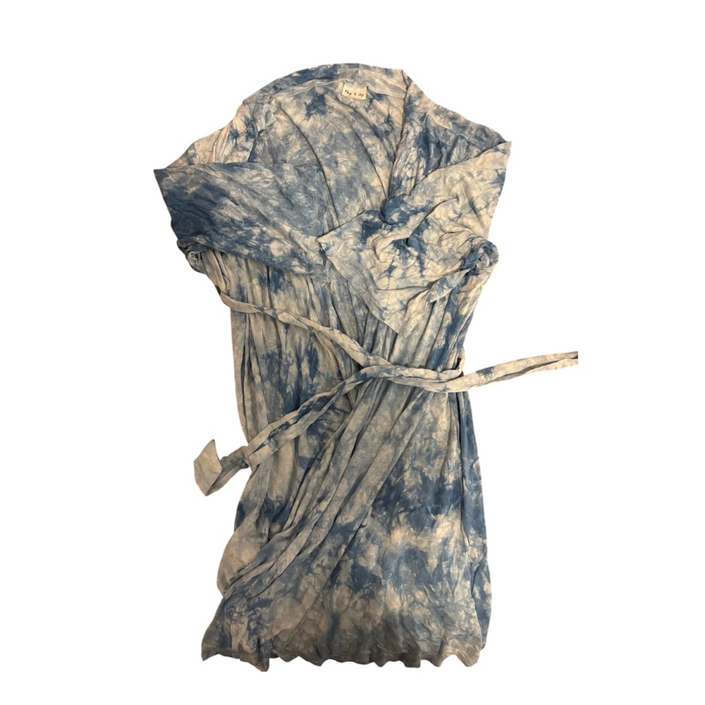 Blue Tie-Dye Robe